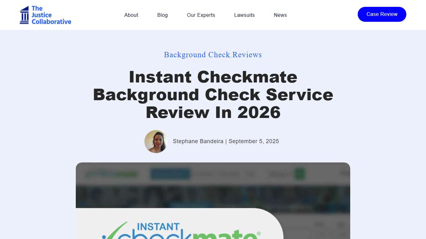 Instant Checkmate Background Check Service Review in 2026