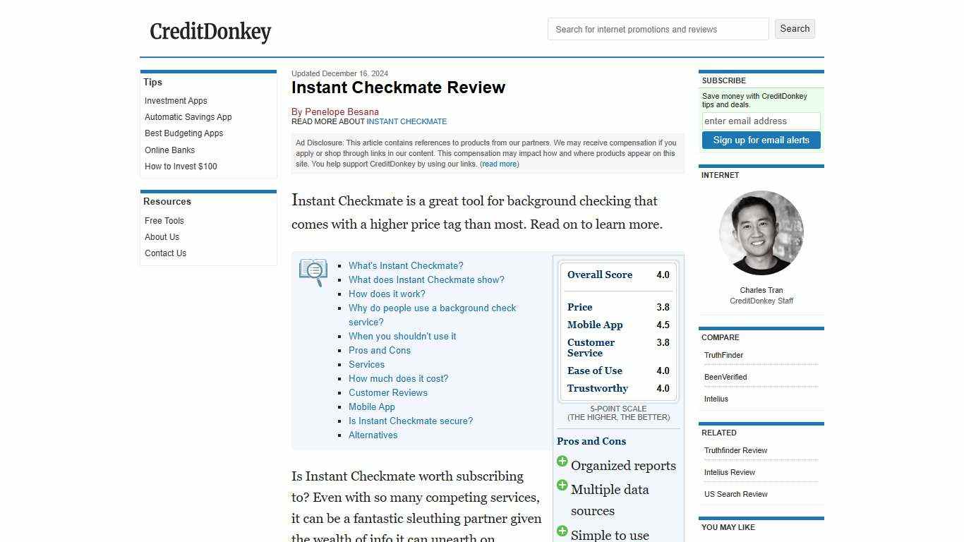 Instant Checkmate Review 2026: Is It A Legit Site?